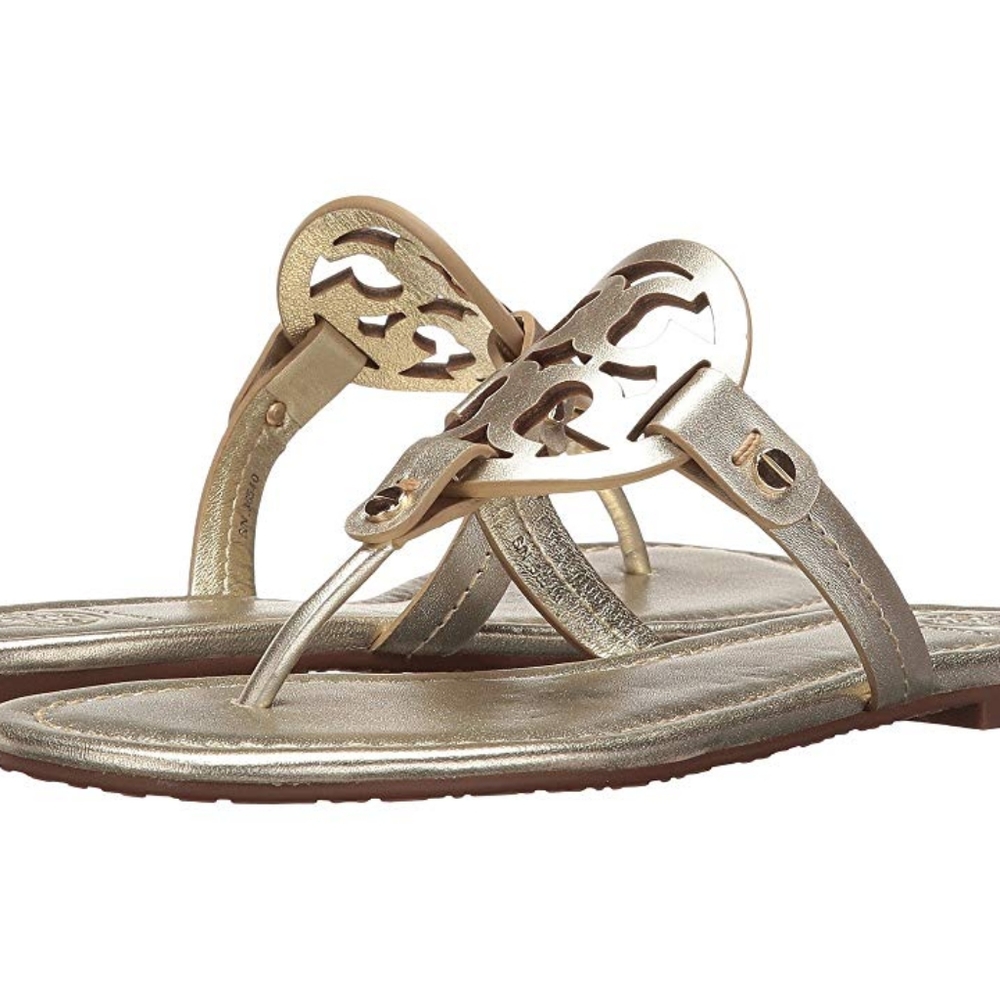 Tory Burch Miller Sandals Spark Gold